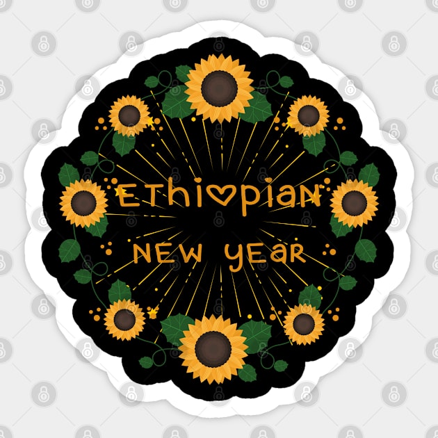 ethiopian new year/ethiopian new year 2020 Sticker by Abddox-99